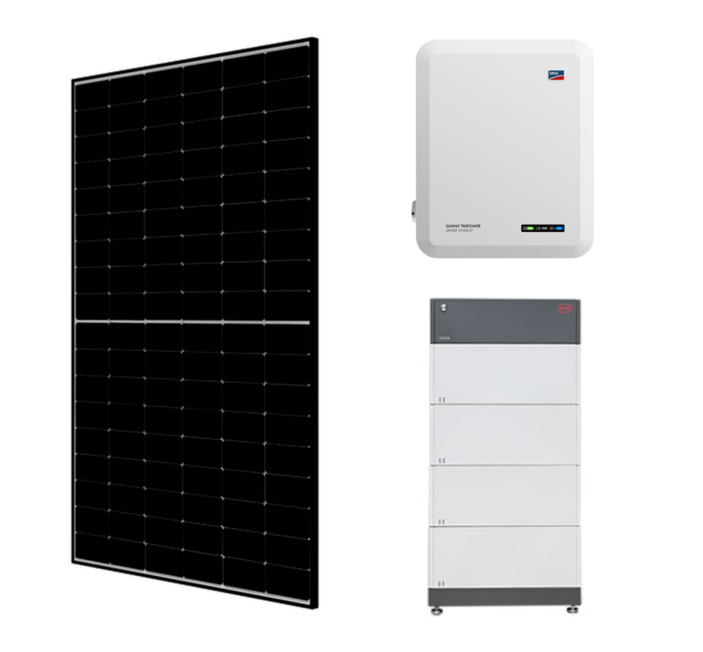 Komplettpaket 8kWp Mit 10kWh Speicher (SMA/BYD) - Shop.SolarHYPE